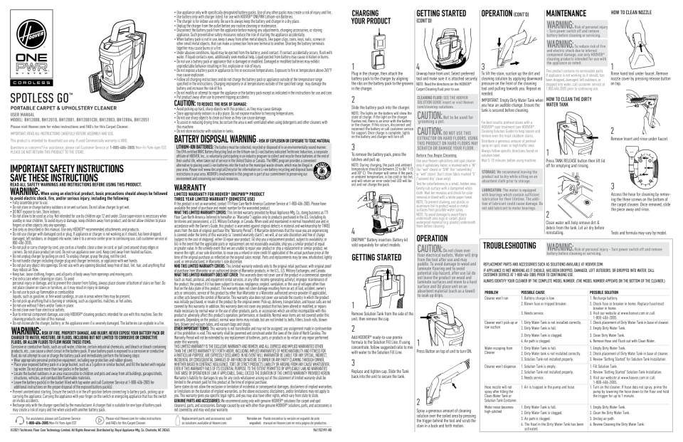 Hoover Elite Carpet Cleaner Manual