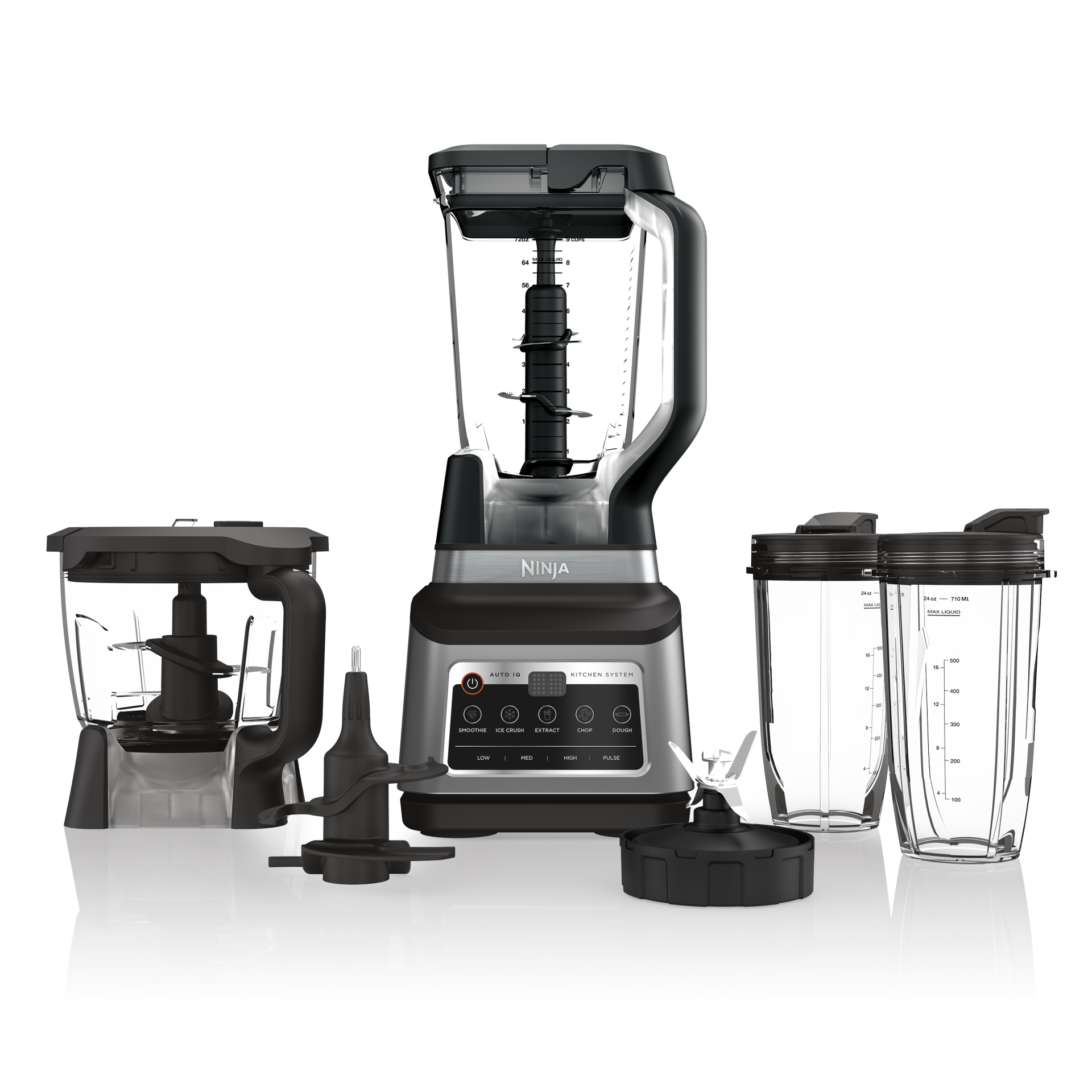 Ninja TB401 Detect Kitchen System Power Blender + Processor Pro, BlendSense  Technology, Blender, Chopping & Smoothies, 1800 Peak Watts, 72 oz.