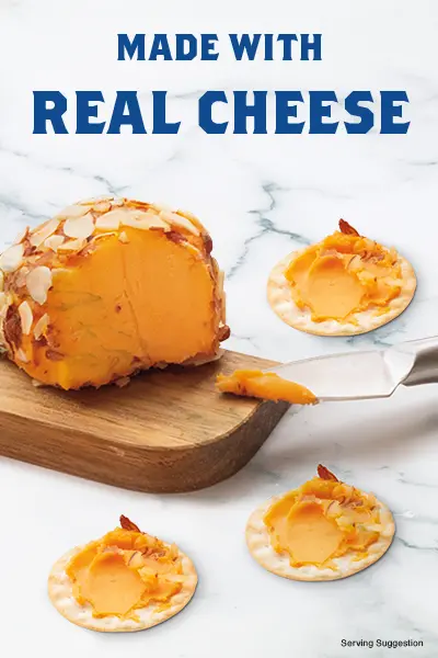 Kaukauna Sharp Cheddar Clean Label Spreadable Cheese Ball, 6oz