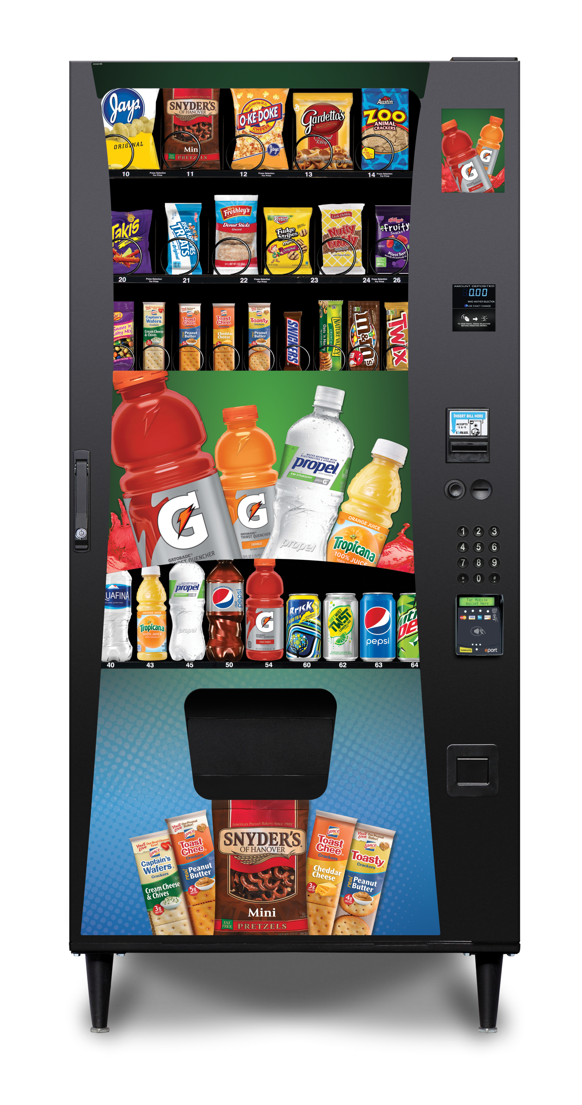 Selectivend SV-4 32-Selection Snack Vending Machine with Credit Card Reader