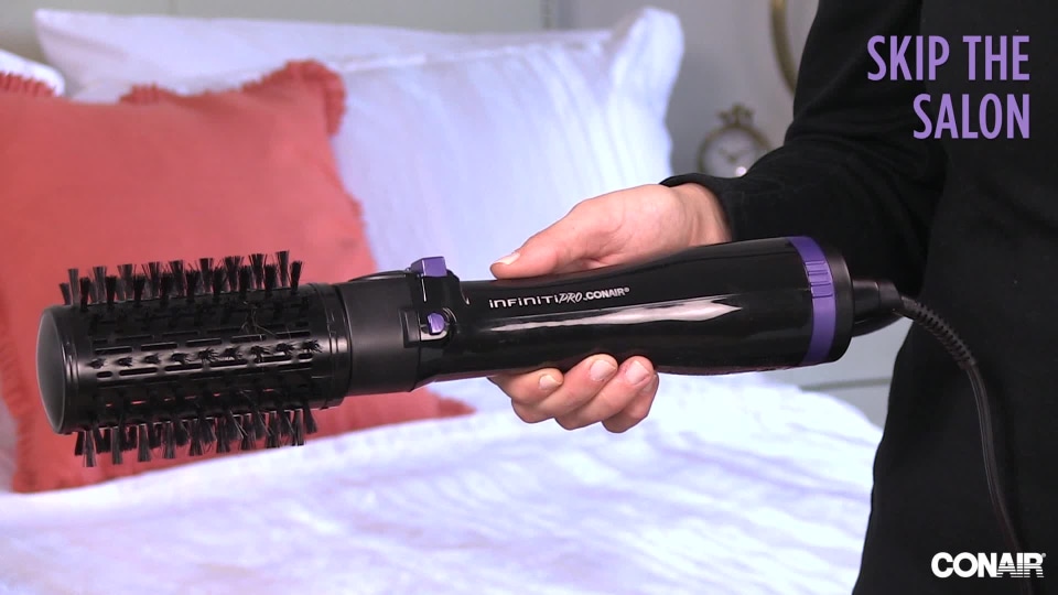 INFINITIPRO BY CONAIR Spin Air Rotating Styler Hot Air Brush with 2