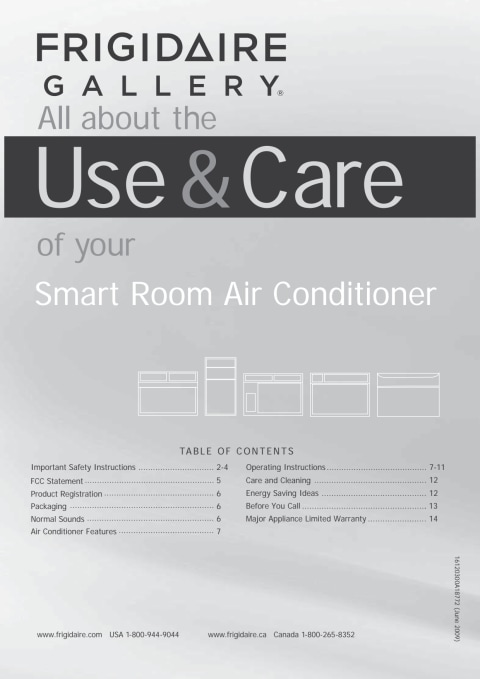 Frigidaire Room Air Conditioner 6000 Btu - Xlduteeo8ru Qm / For cooling