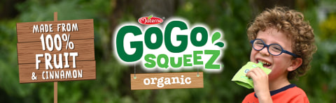 Materne GoGo Squeez Organic Apple Cinnamon Fruit on the Go