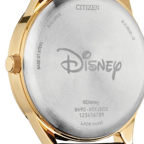 Citizen Eco Drive Disney Mickey Mouse Gold Tone Stainless Steel