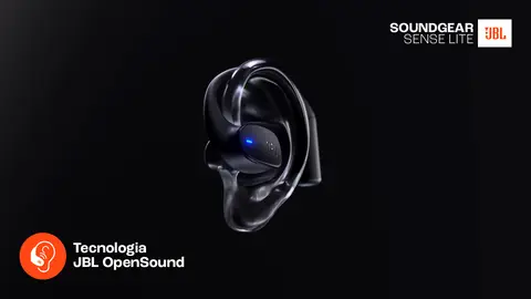 Fone Soundgear Sense Lite, Bluetooth, Preto, JBLSENSELITEBLKBR
