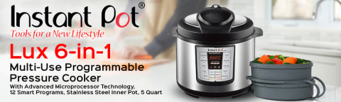 Instant Pot Stainless Steel Lux 5 Quart Multi-Use Programmable Pressure  Cooker 