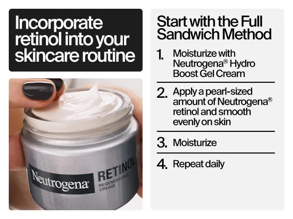 Neutrogena Rapid Wrinkle Regenerating Repair Cream, Wrinkle Cream, Retinol Cream, Face Cream, Cream