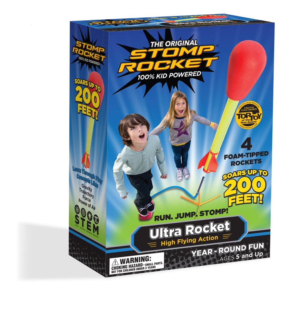 Stomp Rocket® Original Ultra Rocket Launcher for Kids, Soars 200 Ft, 4 Foam Rockets and Adjustable Launcher, Gift for Boys and Girls Ages 5 and up - image 2 of 8
