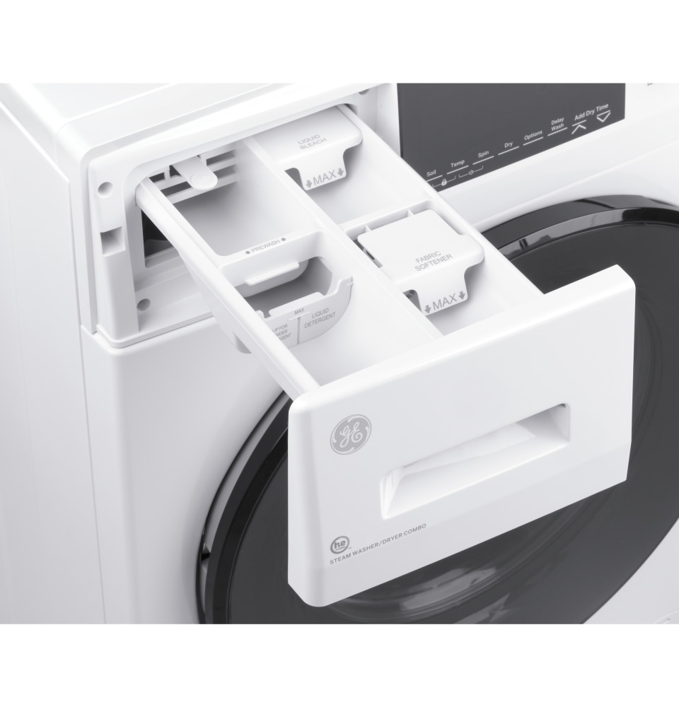 GE® 2.4 Cu. Ft. White Washer Dryer Combo