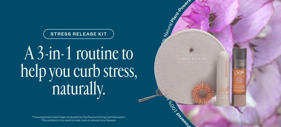 Stress Release Kit  A 3-in-1 routine to help you curb stress, naturally.