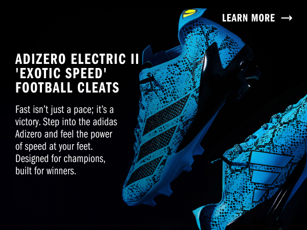 adidas Men's adizero Electric 2 Exotic Speed Football Cleats adidas Men's adizero Electric 2 Exotic Speed Football Cleats