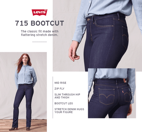 levis jeans bootcut 715
