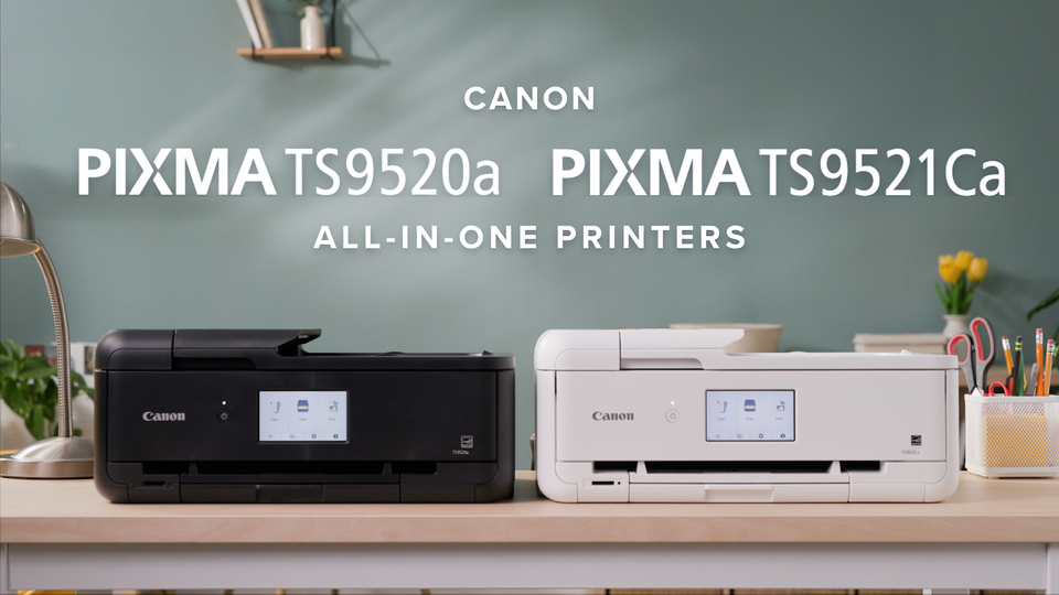 thumbnail video image 2 of Canon PIXMA TS9520a Black Wireless Inkjet All-in-One Printer, 2 of 12