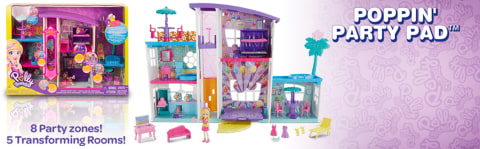 Polly Pocket Poppin' Party Pad Is a Transforming Playhouse