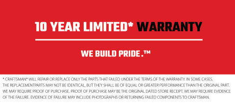10 Year Limited Warranty