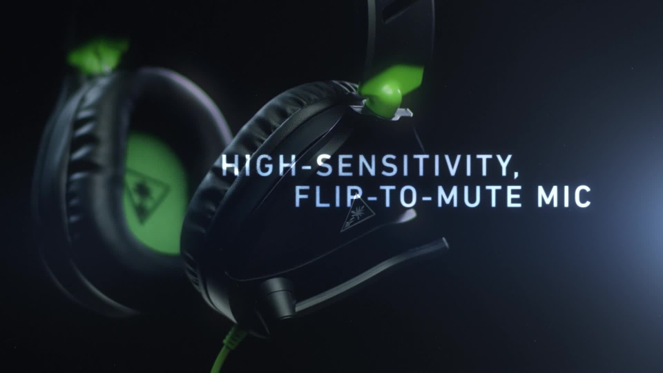 thumbnail video image 2 of Turtle Beach Recon 70 Wired Gaming Headset for Xbox Series X|S and Xbox One, Black/Green, 2 of 5