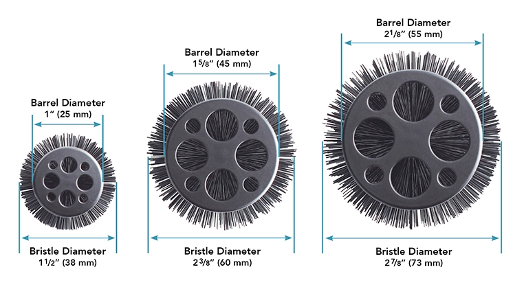 Barrel &amp; Bristle Diameters