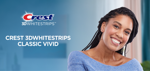 Crest 3D White Whitestrips Classic Vivid Teeth Whitening Kit, 20