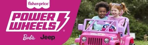 Power Wheels Barbie Jeep Wrangler Ride On Toy with Music Battery Powered Preschool Toy Toys R Us Canada