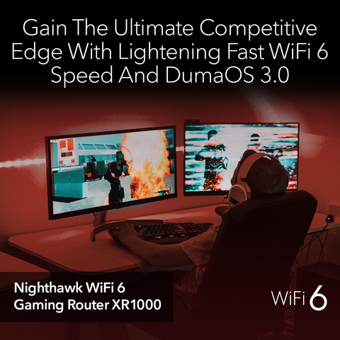 NETGEAR Nighthawk Pro Gaming XR1000 | Band - switch 4-port - router 802.11a/b/g/n/ac/ax - 802.11ax Dual USA - Wireless Dell GigE, 