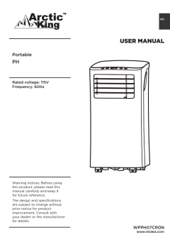 Arctic King 7,000 BTU (8,000 BTU ASHRAE) 115V Portable Air Conditioner
