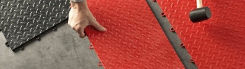 Tread Plate Garage Floor, Gladiator Floor Tiles