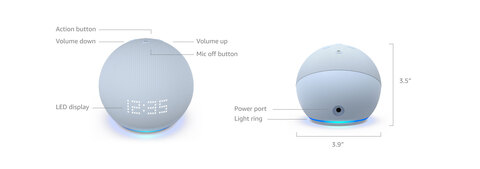 New  Echo Dot 5th Gen Smart speaker w/ clock and Alexa