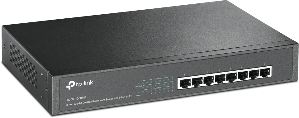 TP-LINK 8-Port Gigabit Desktop/ Rackmount Switch with 8-Port PoE