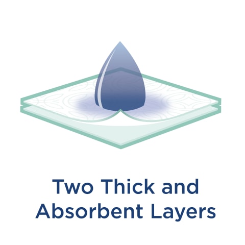 Two Thick and Absorbent Layers