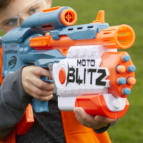 Nerf Elite 2.0 Motoblitz Motorized Blaster Airblitz 6 Darts Includes 22  Darts