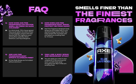 Axe Body Spray - Lavender, 4 oz