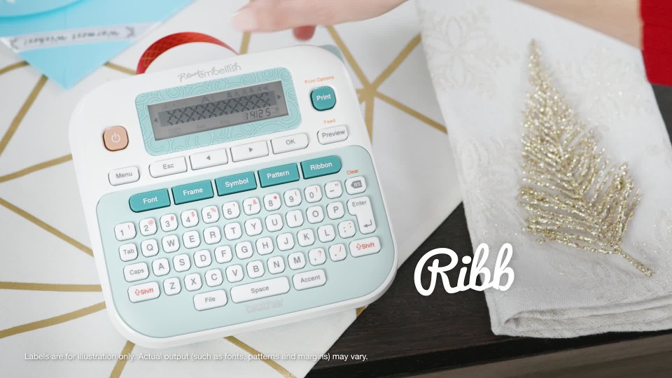 Brother Ptouch Embellish Ribbon & Tape Printer PTD215e