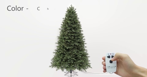 7 5 Pre Lit Radiant Micro Led Artificial Christmas Tree Costco