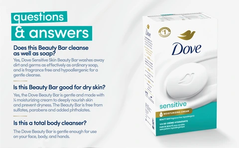 69 Bars of Dove exfoliating shops soap