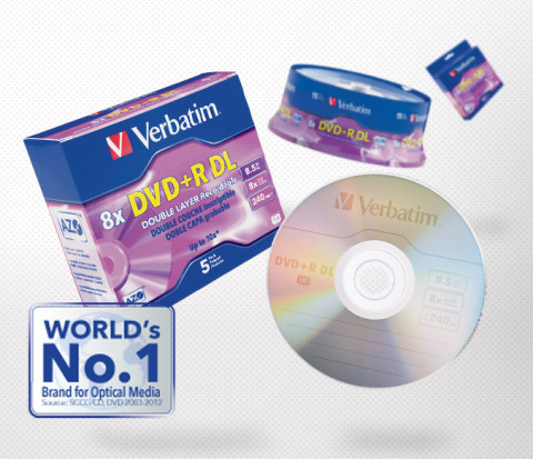 Verbatim 97693 DVD vierge 8,5 Go DVD+R DL 50 pièce(s) DVD+R Double