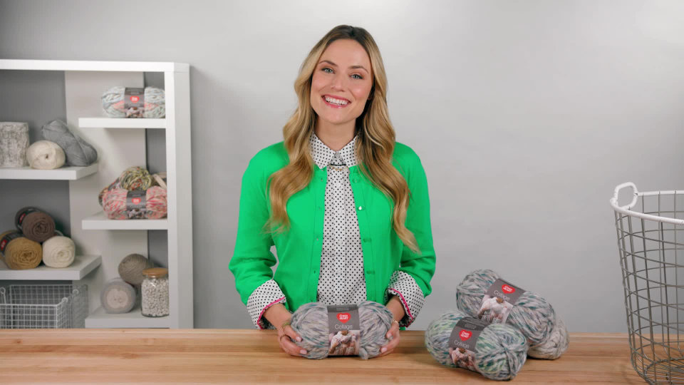 thumbnail video image 2 of Red Heart Jumbo Wool Blend Acrylic Frozen Yarn, 55 yd, 2 of 8