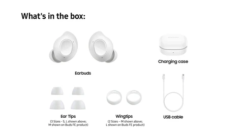 Samsung Galaxy Buds FE in White Samsung Galaxy Buds FE in White
