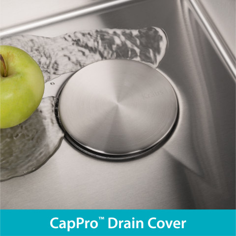 Stainless Steel Drain Assembly w/ Cover