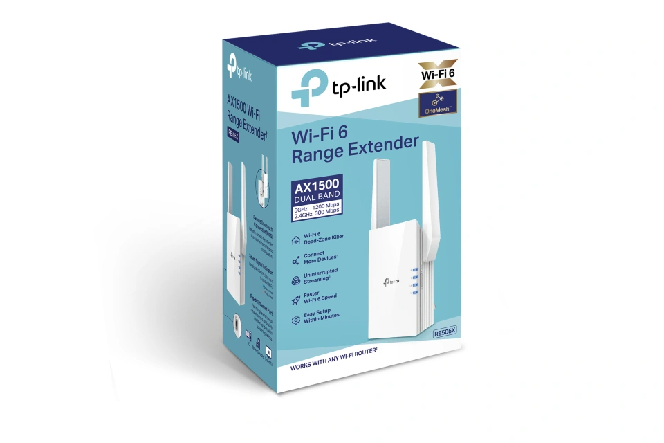 tp-link wif6ルーターセット AX55 + RE505X Tp Link Re505x, Ax1500 Wi-fi 6 Dual-band Range Extender | Wi-fi