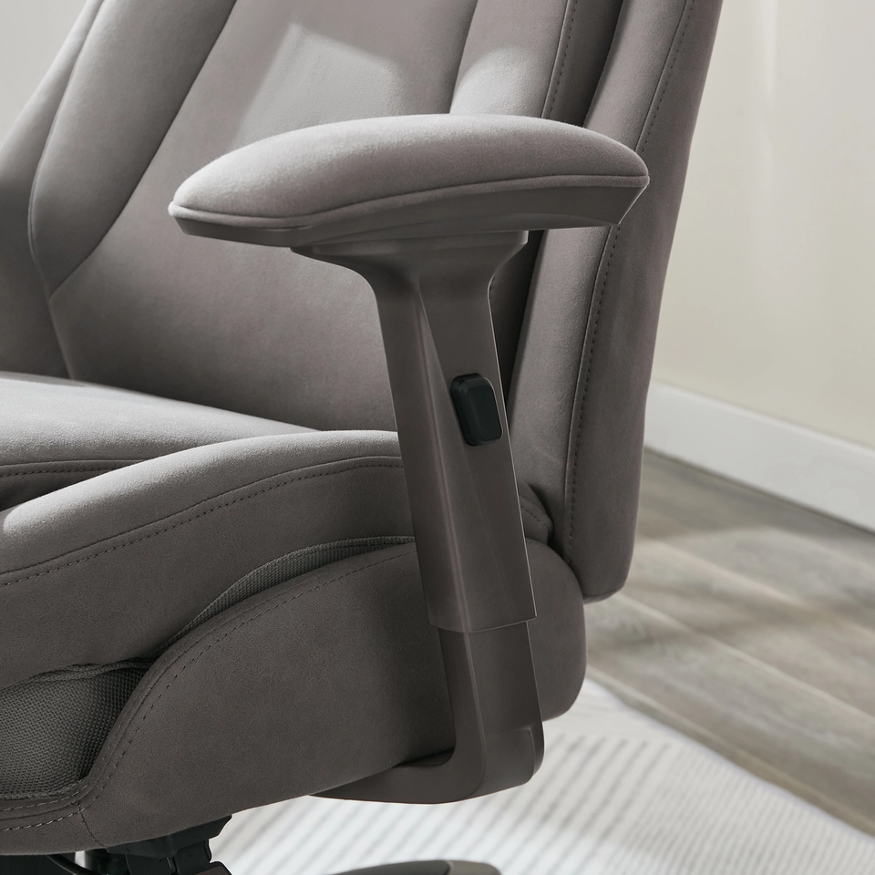 La-Z-Boy Noelin Ergonomic Fabric Swivel Task Chair, Gray (52703