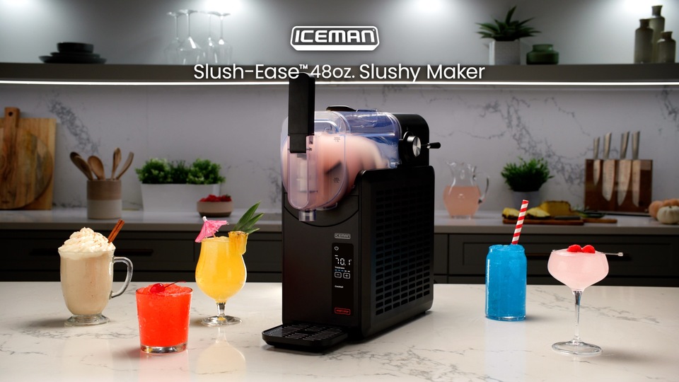 thumbnail video image 2 of Iceman by Chefman Slush-Ease 68 oz. Slushy Maker with Customizable Thickness - Black, 2 of 7