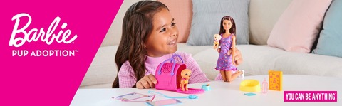 ​It's Puppy Adoption Day with Barbie® Doll!