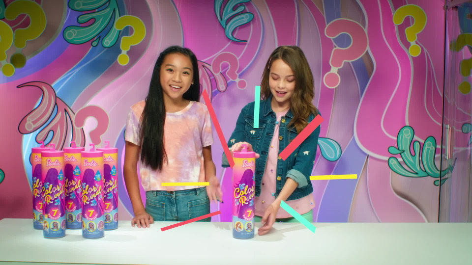 thumbnail video image 2 of Barbie Color Reveal Doll With Surprises (Styles May Vary) Doll Playset, 7 Pieces Included, 2 of 7
