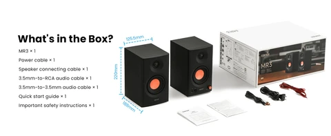Edifier MR3 Active Bookshelf Speakers, Computer Speakers Bluetooth