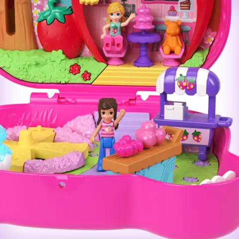 POLLY POCKET STRAW BEARY PATCH Compact Mattel