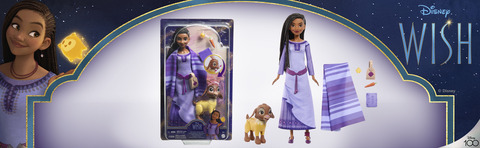 Set di bambole piccole Disney Wish Asha & Friends