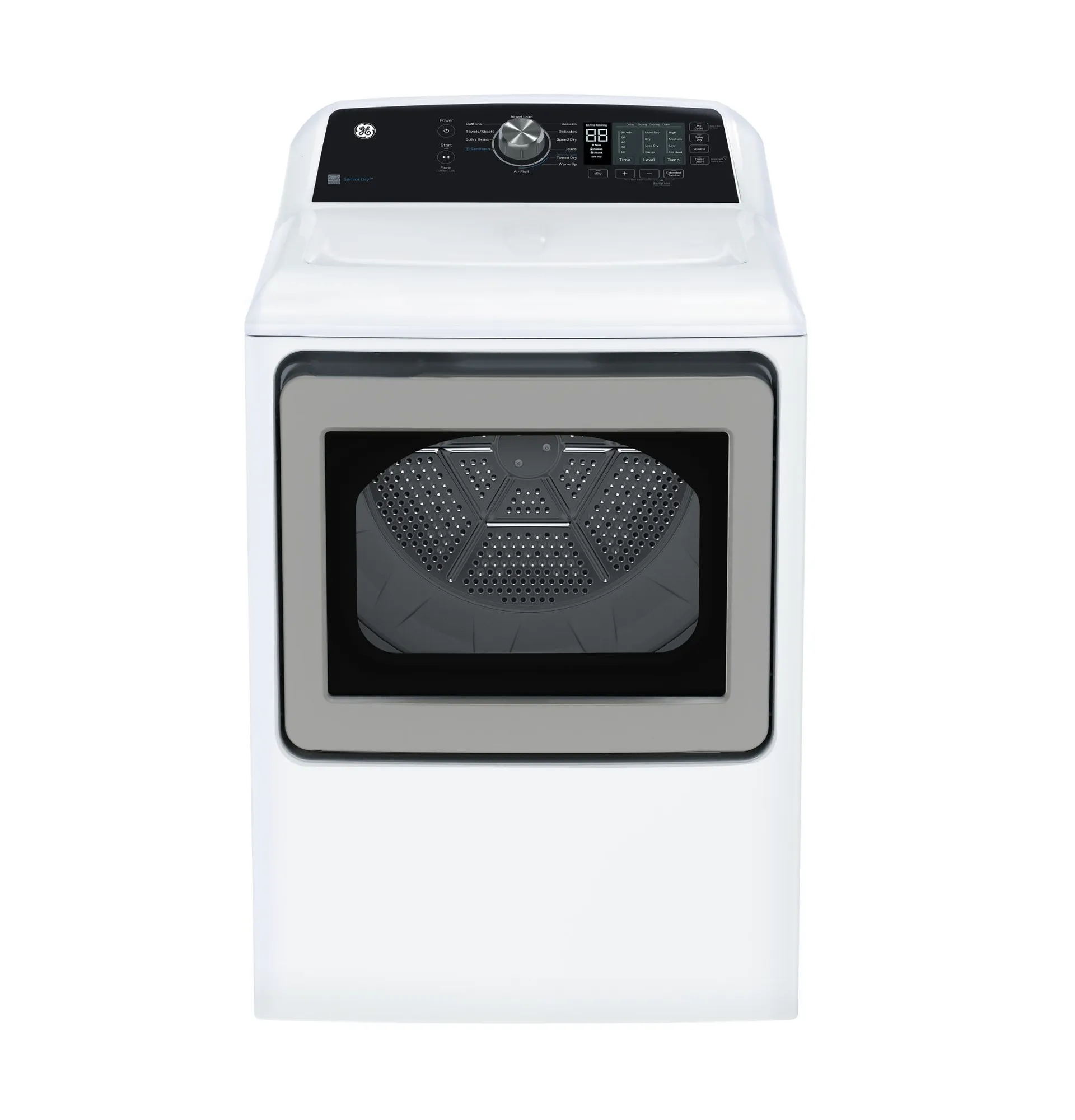 GE White Gas Dryer with SaniFresh Cycle (7.4 cu.ft.) - GTD68GBMRWS