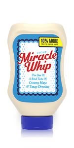 Miracle Whip Light Dressing, 30 fl oz Jar