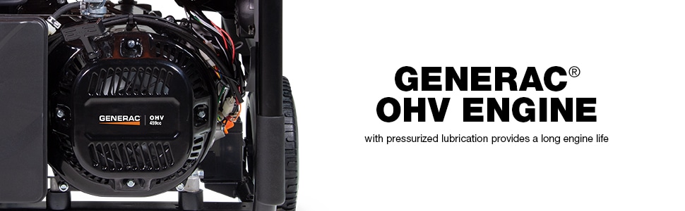 Generac GP9200E 9200 / 11250W Peak Gasoline Powered Generator with ...