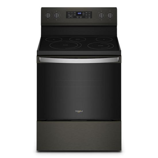 Whirlpool WFE550S0LZ 5.3 CuFt Freestanding 5-Burner Convection Electric  Range In Stainless Steel With Air Fry